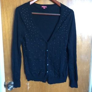 Black beaded cardigan